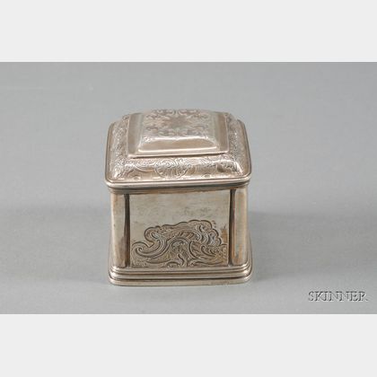 George II Silver Tea Caddy Box
