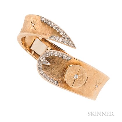 14kt Gold and Diamond Covered Watch