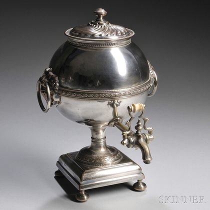 English Silver-plated Hot Water Urn