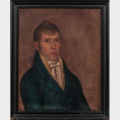Deacon Robert Peckham (Massachusetts, 1785-1877) Portrait of James Humphreys Jr.