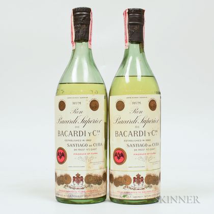 Bacardi Carta Blanco, 2 4/5 quart bottles 
