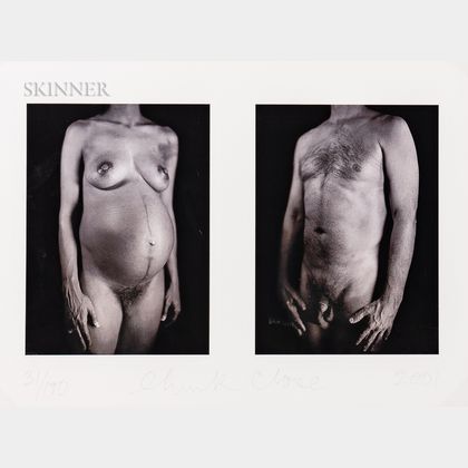 Chuck Close (American, b. 1940) Untitled Diptych from the Portfolio Doctors of the World