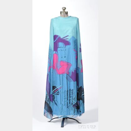 Vintage Hanae Mori Kimono-style Dress
