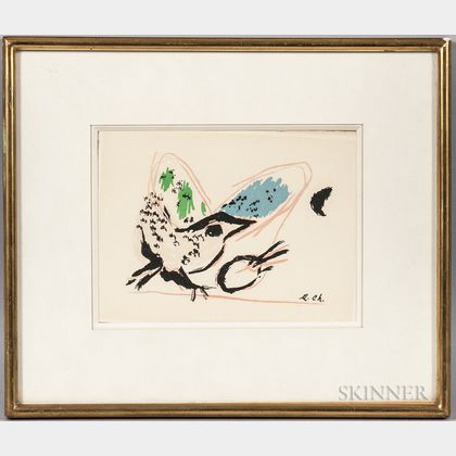 Marc Chagall (French/Russian, 1887-1985) Coq à la Palette