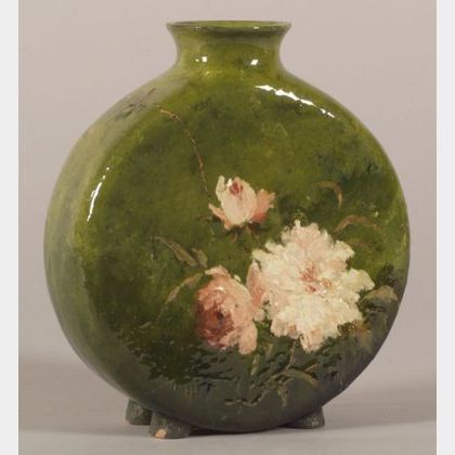 Haviland & Co. Artist Decorated Earthenware Vase