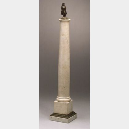 Marble and Brass Mounted Napoleonic Column