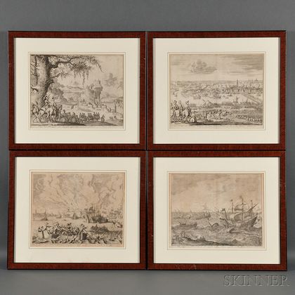 Sold at auction Jan Luyken (Dutch, 1649-1712) Four Framed Engravings of ...