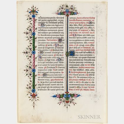 Manuscript and Nuremberg Chronicle Leaves, Four.