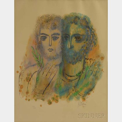 Reuven Rubin (Israeli, 1893-1974) Lithograph from the Stories of King David