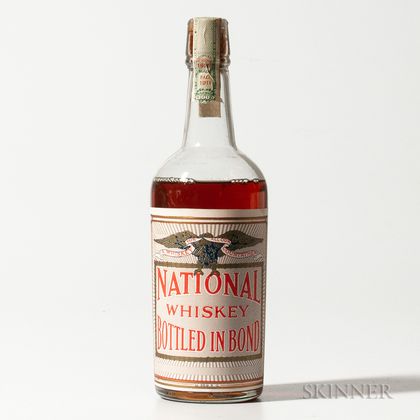 National Whiskey 4 Years Old, 1 4/5 quart bottle 