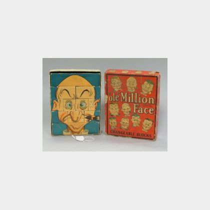 Boxed Set of &#34;Ole&#34; Million Faces Changeable Blocks