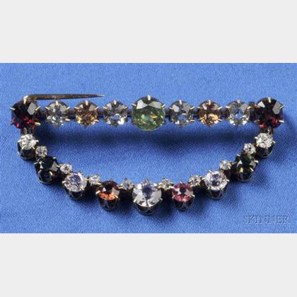 Antique Colored Stone and Diamond Brooch, Tiffany & Co.