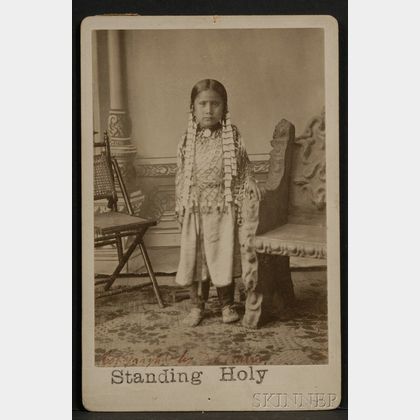 Cabinet Card of "Standing Holy,"