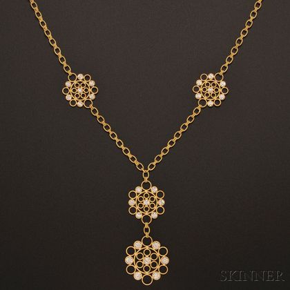 18kt Gold and Diamond "Maria" Necklace, Buccellati