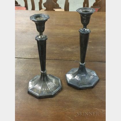 Two Silver Candlesticks
