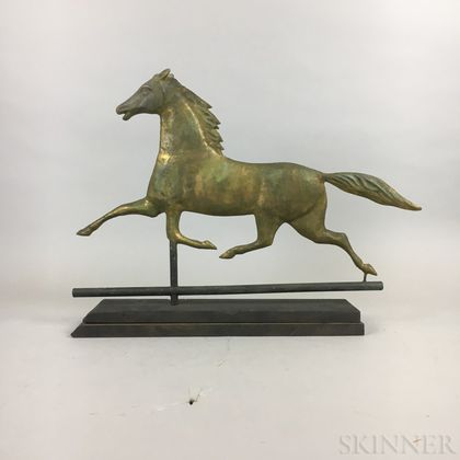 Molded Copper and Cast Zinc Ethan Allen Running Horse Weathervane