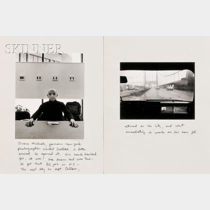 Paul A. Greenberg (American, b. 1935) Duane Michals, Famous New York Photographer Visited Dallas.../A Diptych