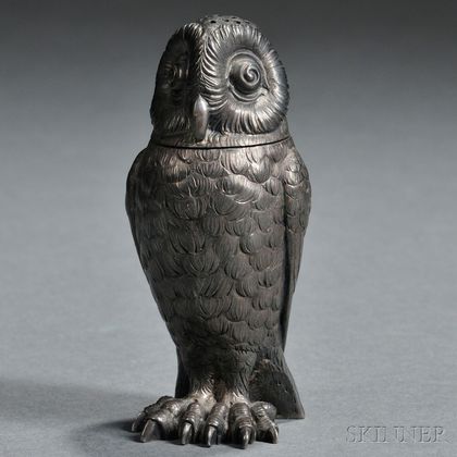 Tiffany & Co. Sterling Silver Owl-form Shaker