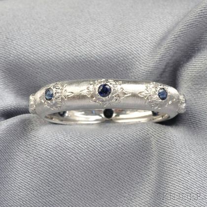 18kt White Gold and Sapphire Band, Buccellati
