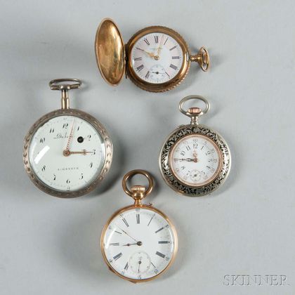 Columbia and Three Continental Pocket Watches