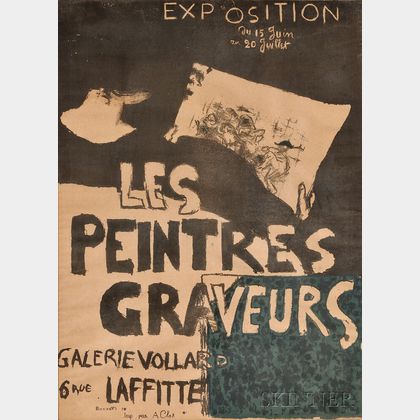 Pierre Bonnard (French, 1867-1947) Les peintres graveurs Galerie Vollard