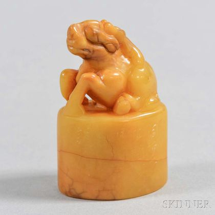 Carved Soapstone Seal