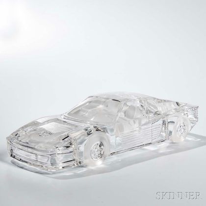 Colorless Crystal 1:14 Model of a Ferrari Testarossa