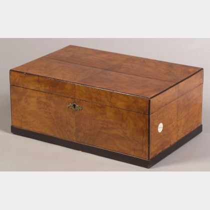 Biedermeier-style Fruitwood Veneered Box