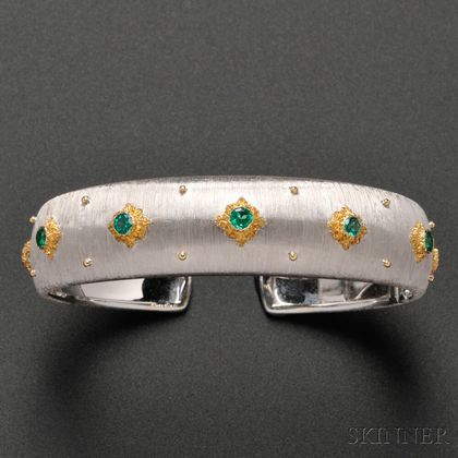 18kt Gold and Emerald "Macri" Bracelet, Buccellati