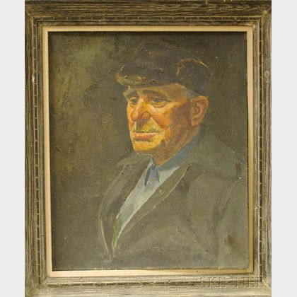 Peter Helck (American, 1893-1988) Portrait of Harmon Millius.