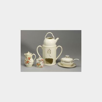 Four Wedgwood Queen&#39;s Ware Items