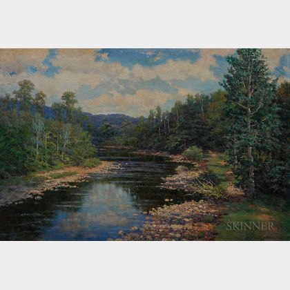 Robert Ward Van Boskerck (American, 1855-1932) Mountain River in Springtime