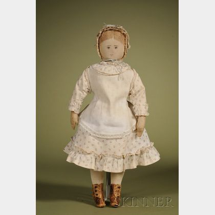 Moravian Cloth Doll by Polly Heckewelder