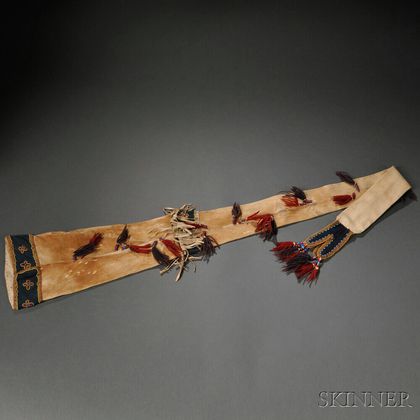 Athabascan Cloth and Caribou Hide Rifle Scabbard