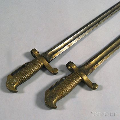 Two Model 1870 Ames & Co. Naval Bayonets