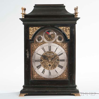 Ebonized Austrian Quarter-striking Bracket Clock
