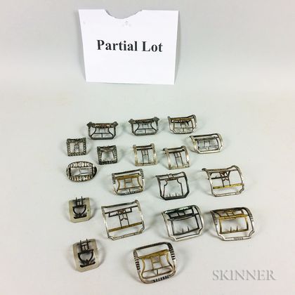 Large Group of Shoe Buckles