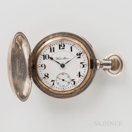 Unusual Hamilton Watch Co. "939" Hunter-case Watch for a Wisconsin Watchmaker