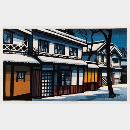 Clifton Karhu (1927-2007),Winter in Kurashiki 