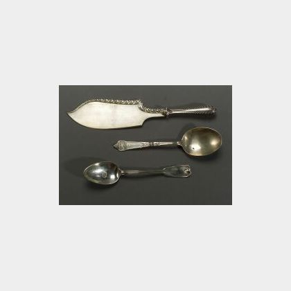 Three Sterling Silver Flatware Serving Pieces