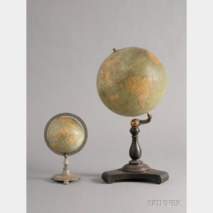 Two 20th Century Table Globes