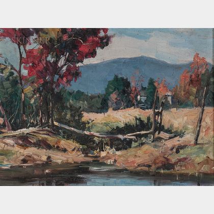 Stanley Wingate Woodward (American, 1890-1970) Autumn Field