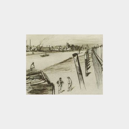 James Abbott McNeill Whistler (American, 1834-1903) Millbank