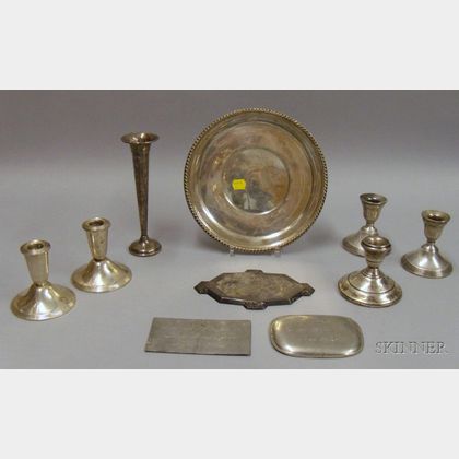 Eleven Pieces of Weighted and Sterling Items