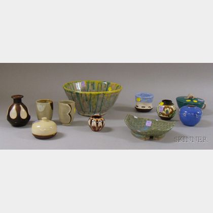Eleven Assorted Art Pottery Items