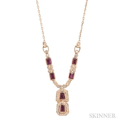 14kt Gold and Ruby Pendant