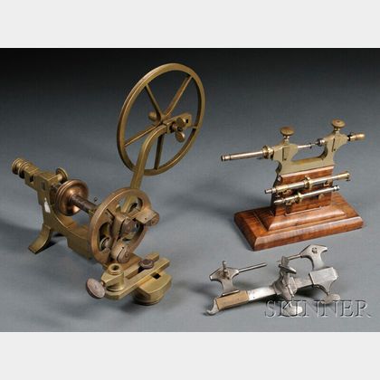 Three Brass and Steel Watchmaker's Tools