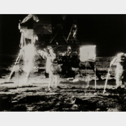 Taken by the Apollo Lunar Surface TV Camera 