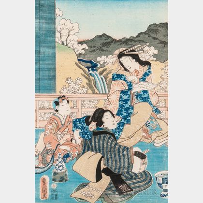 Utagawa Toyokuni II (1777-1835),Woodblock Print