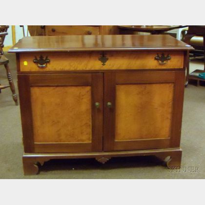 G. MacIntosh Restorations Cherry and Bird's-eye Maple Side Cabinet